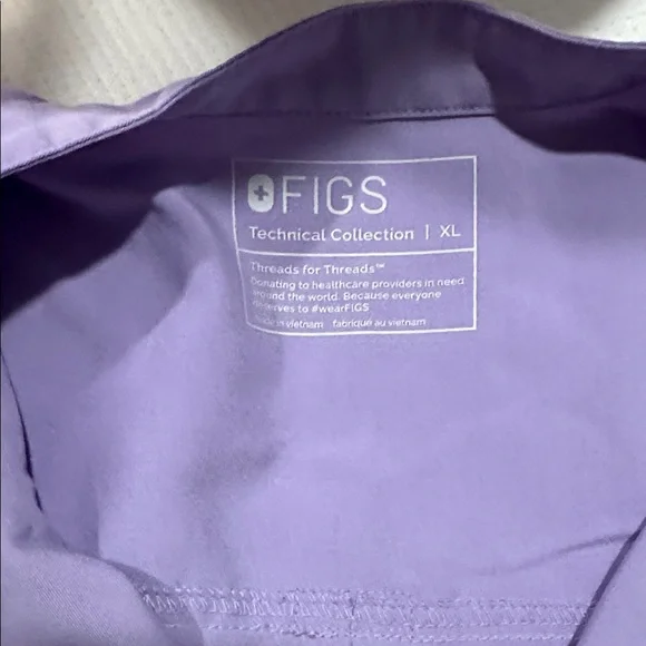 Figs Lilac Technical Collection Top - Picture 2 of 2